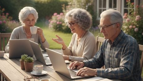 dochodci pouzivajuci ai, umela inteligencia, notebook