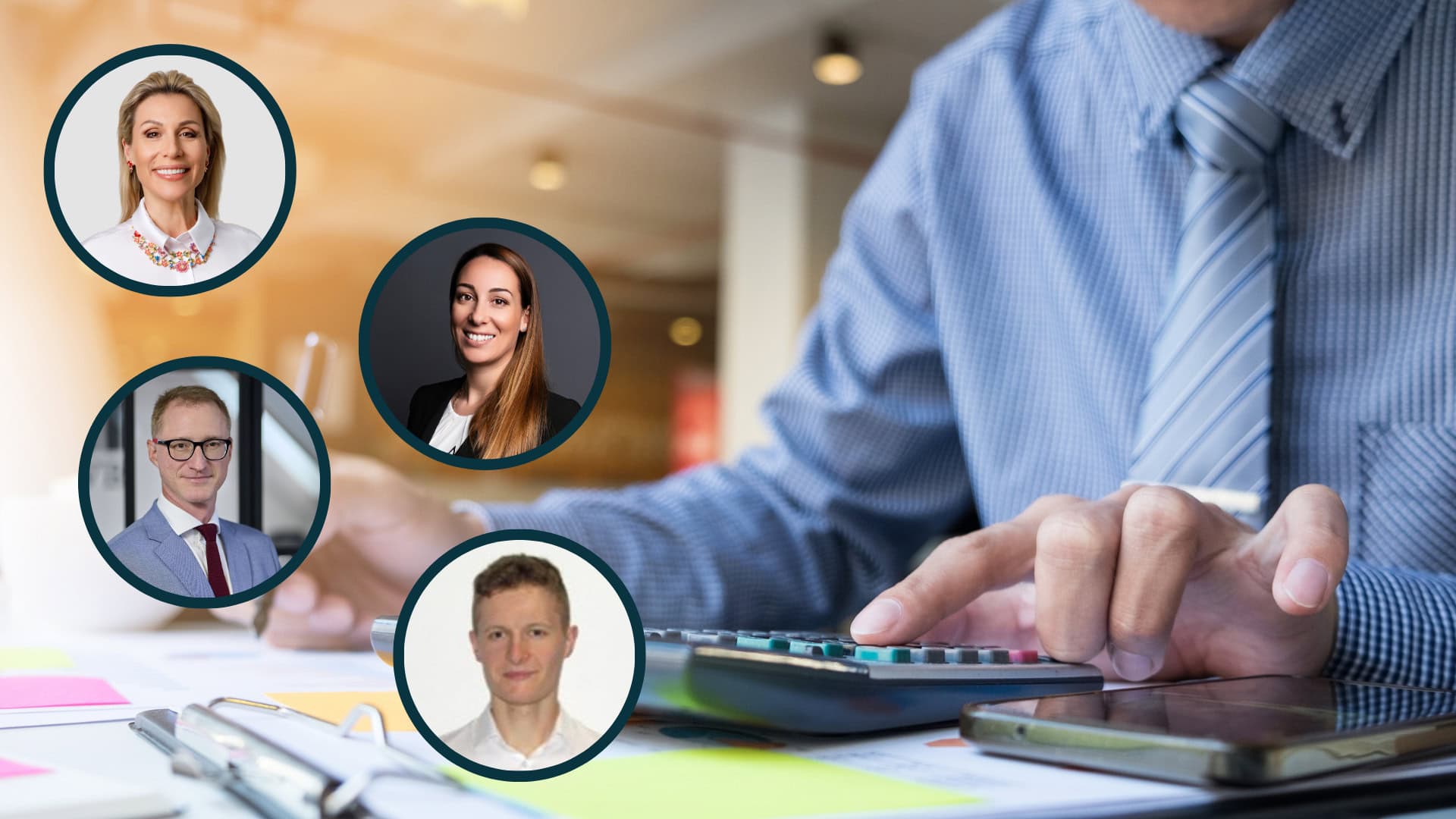 na snimke su financny sprostredkovatel, agent