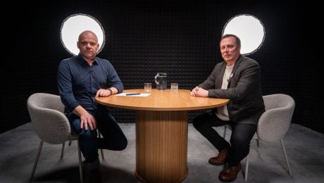 Na snímke Richard Dírer a Marek Vagovič v relácii Startitup Dírerov filter.