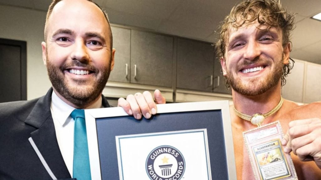 Pikachu kartička Logan Paul