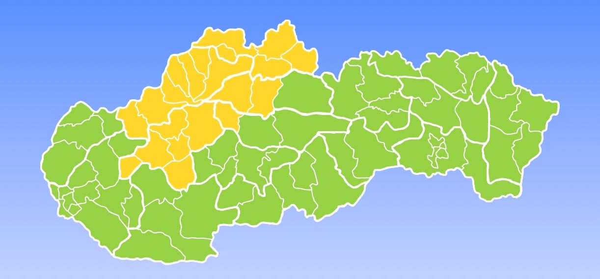 výstrahy dážď, povodne