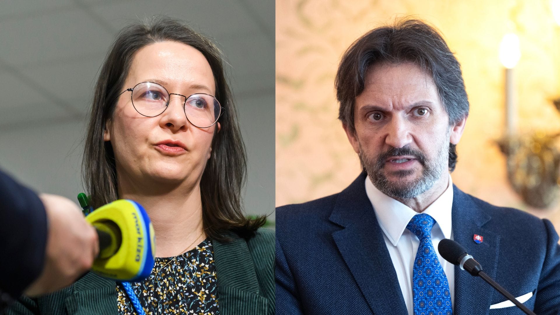 Na snímke Zuzana Števulová a Robert Kaliňák