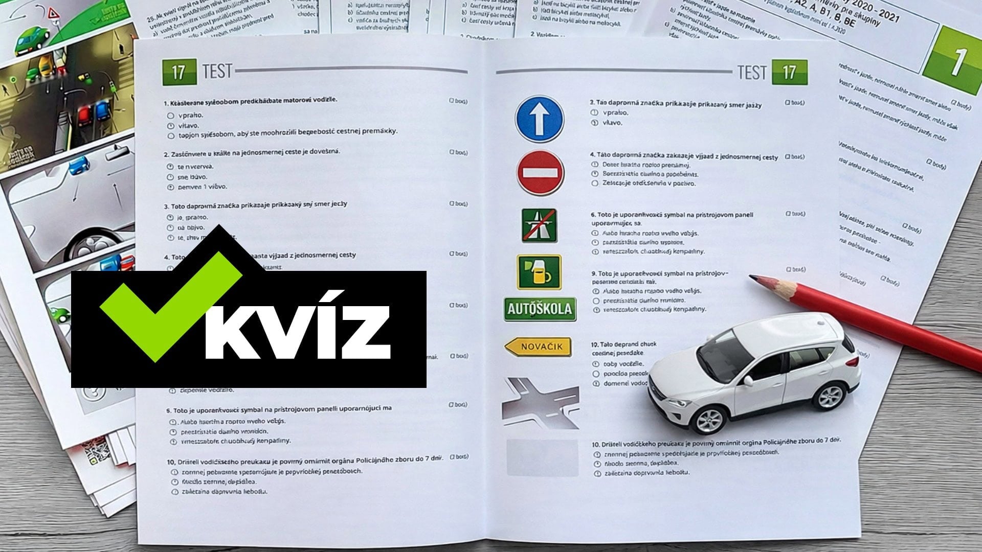testy autoškola