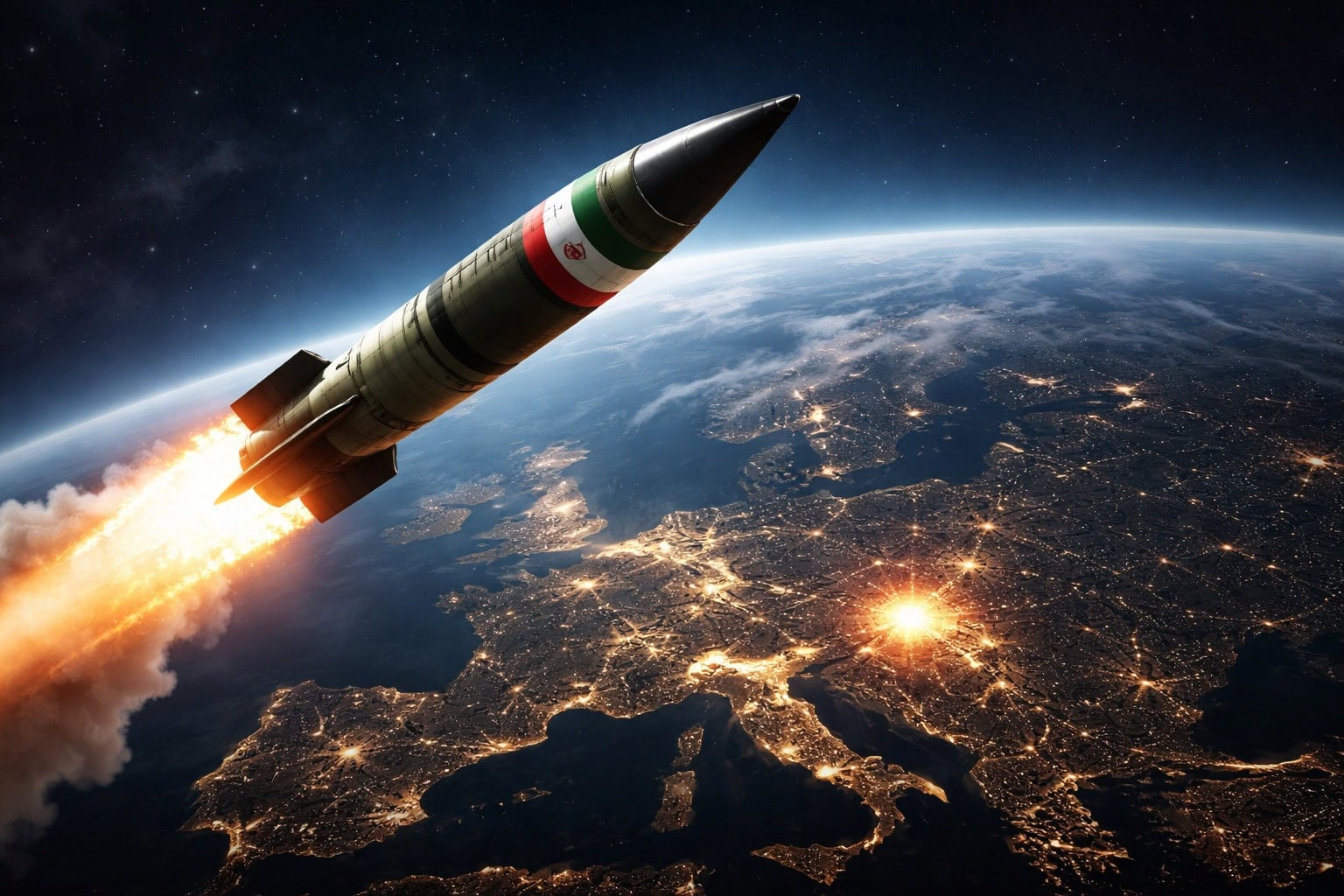 iránska balistická raketa, európa