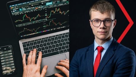 na snimke je matej bajzik, graf, geopolitika