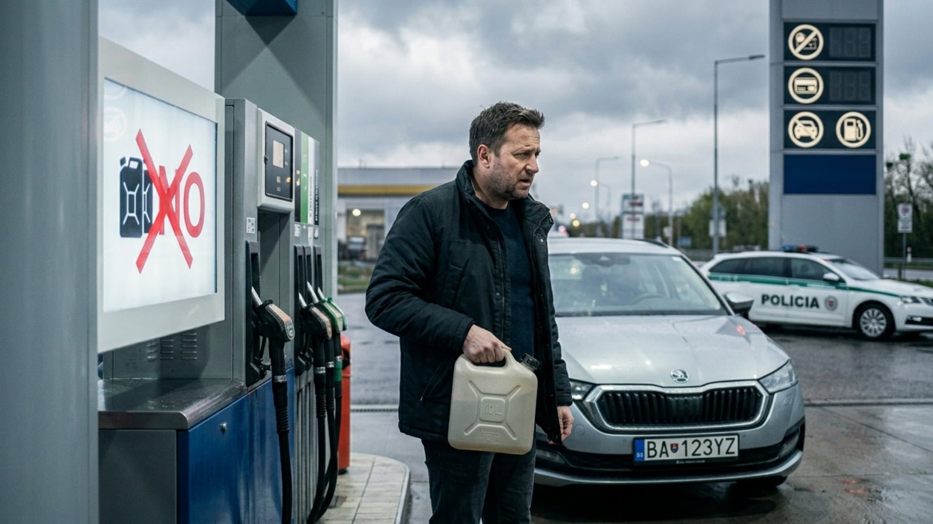 na snimke je čerpačky, nafta, obedzenie