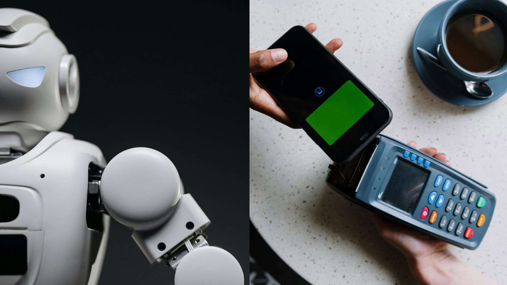 na snimke je umela inteligencia, platba