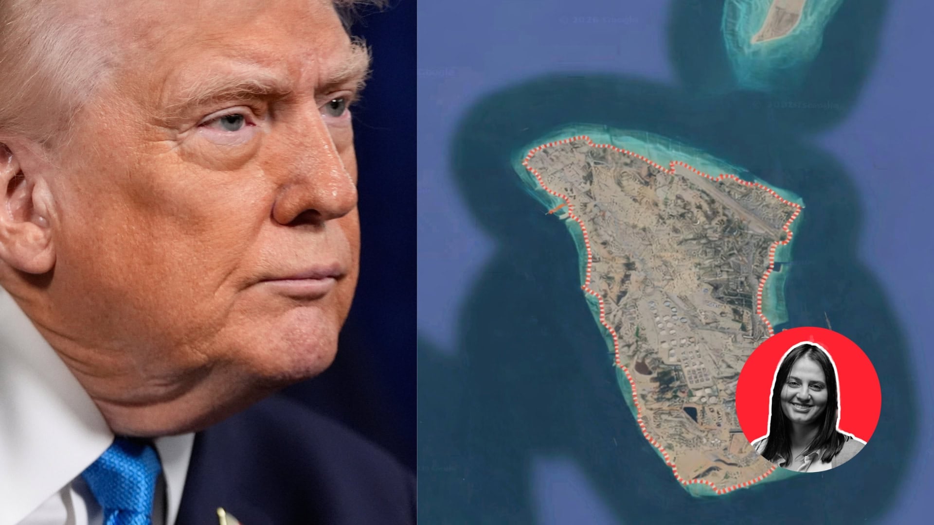 Donald Trump a ostrov Charg