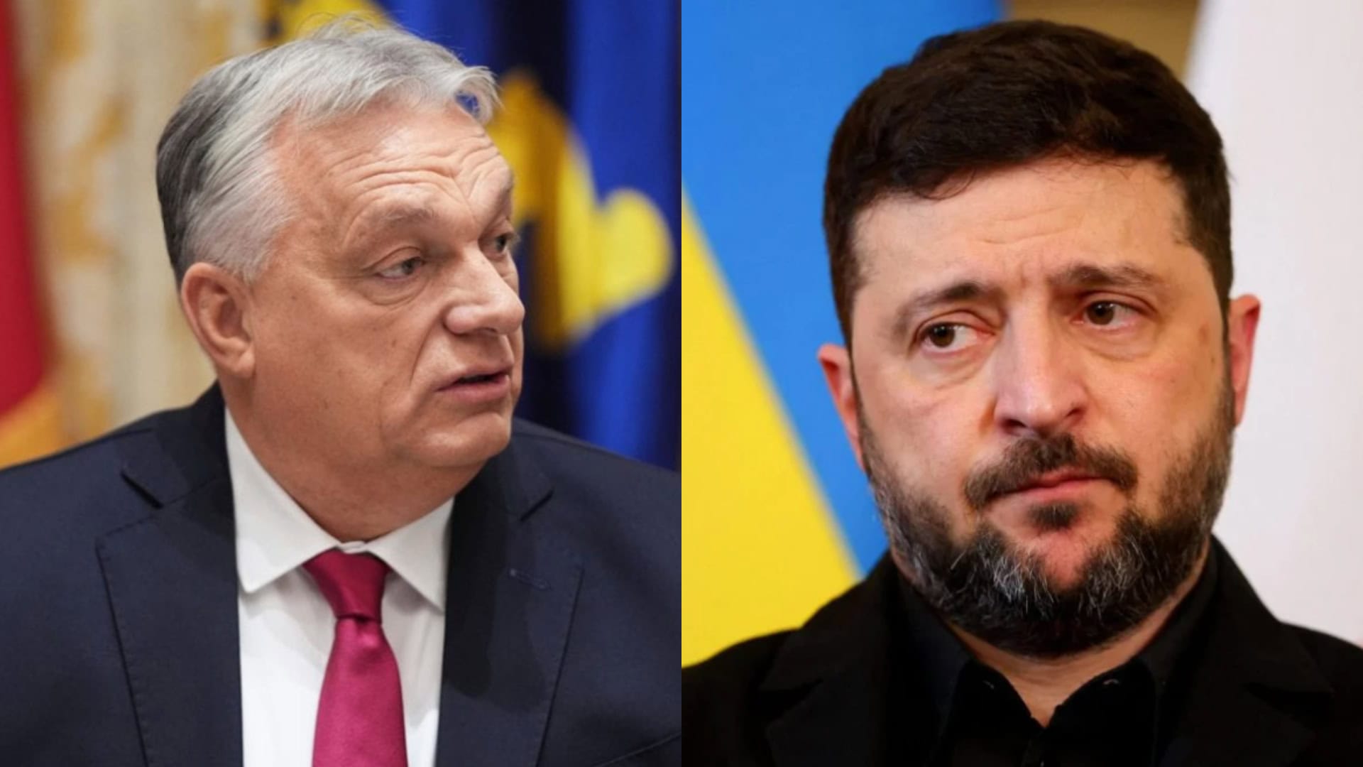 Na snímke Orbán a Zelenskyj.