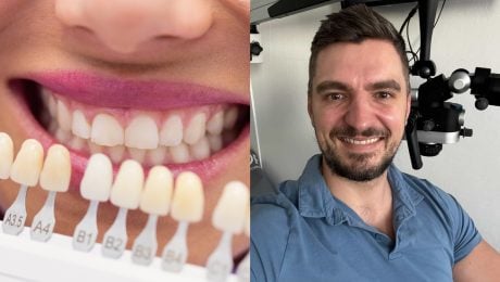 Na snímke zuby a zubár Boris Vraňák.