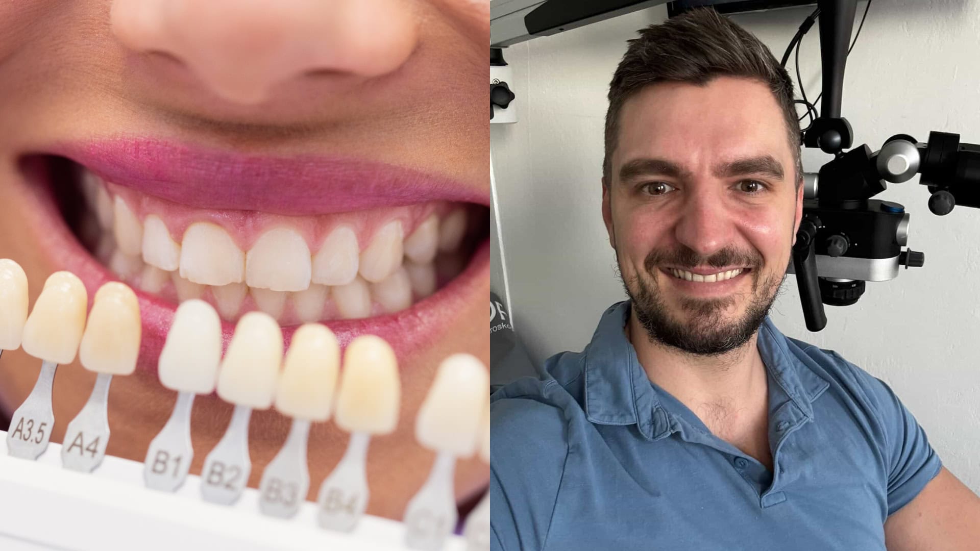 Na snímke zuby a zubár Boris Vraňák.