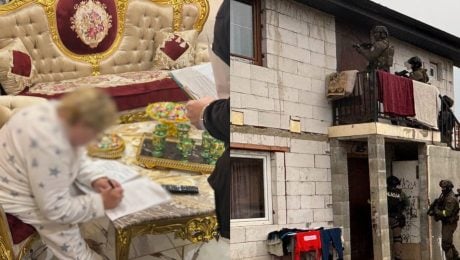 Na snímkach fotografie z akcie "Otrok"