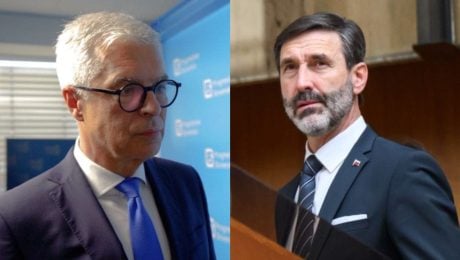 Na snímkach Korčok a Blanár.