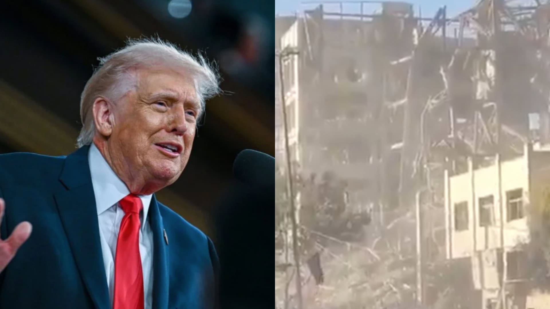 Na snímke Donald Trump a Iran's Assembly of Experts