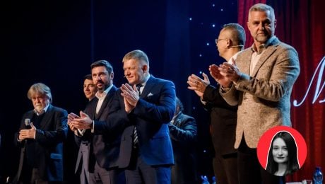 Na snímke MDŽ Smeru v Trnave