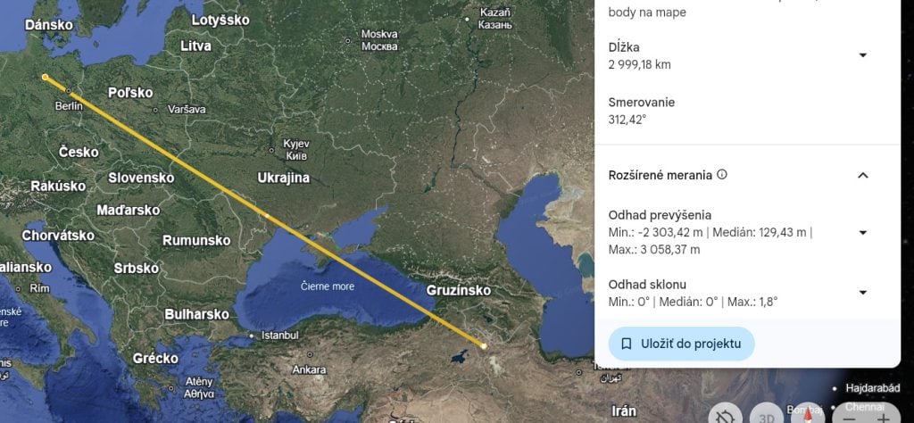 V prípade 3 000 km doletu by zasiahla raketa sever Európy