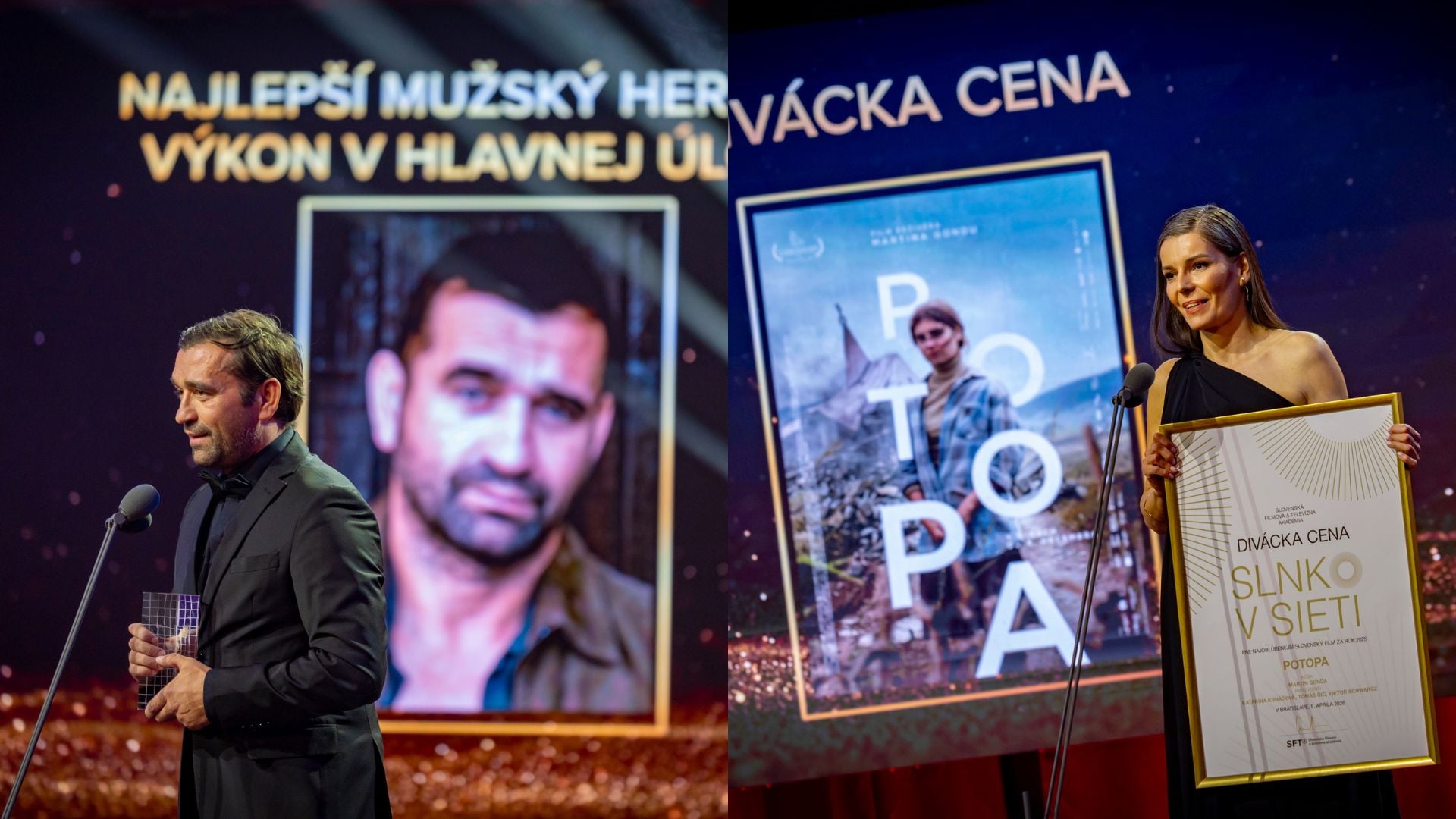 Slnko v sieti 2025: Najviac cien si odniesla Potopa, Otec ovládol hlavné kategórie