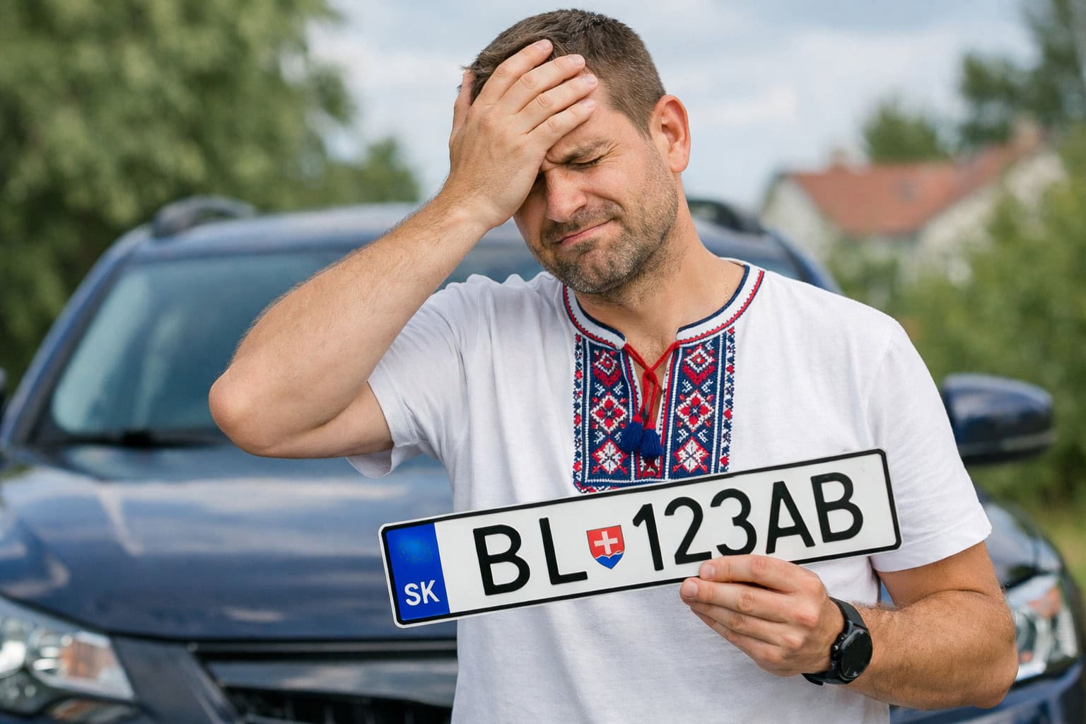 Slovák, auto, ŠPZ