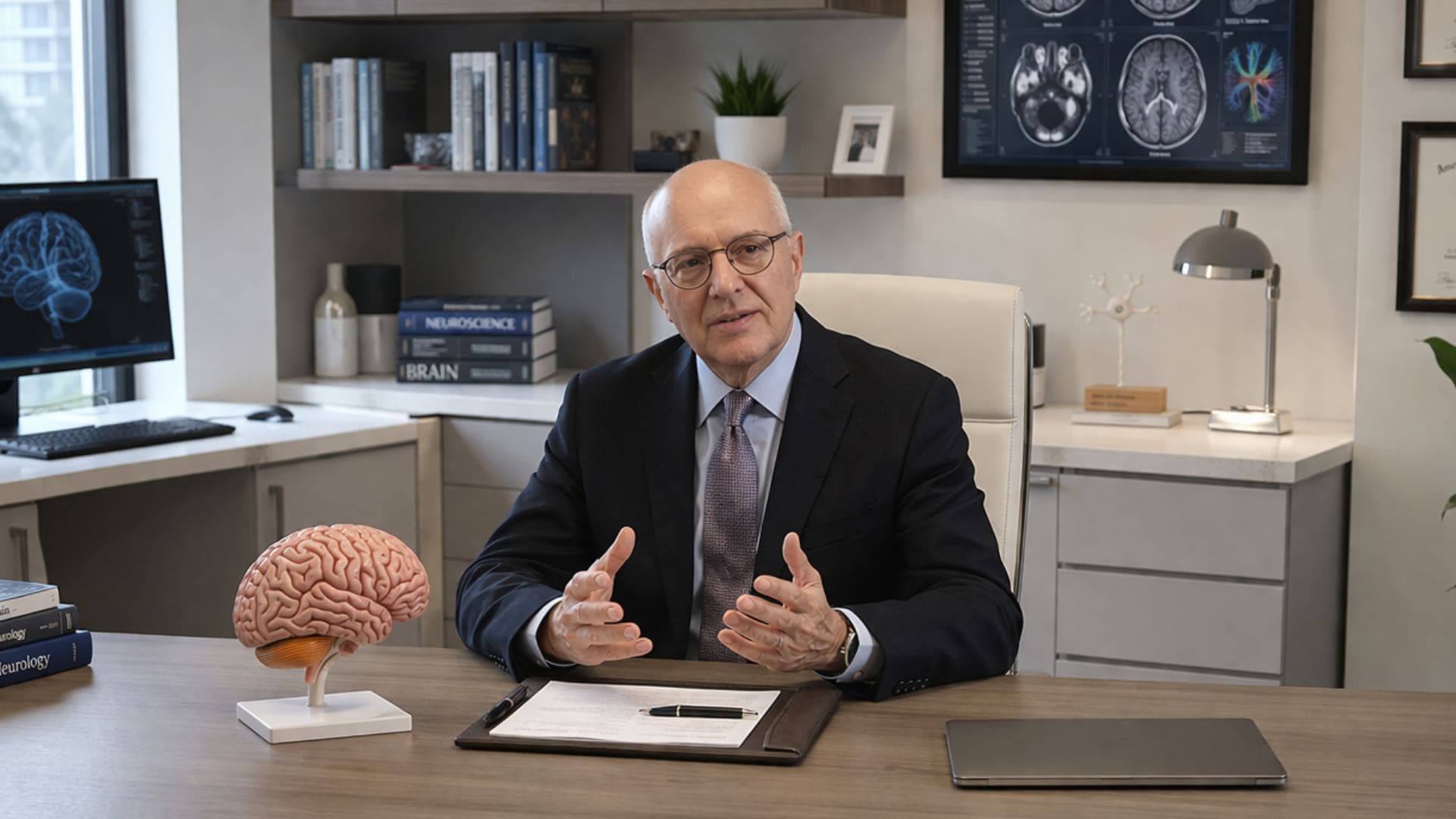 neurológ sediaci v ambulancii