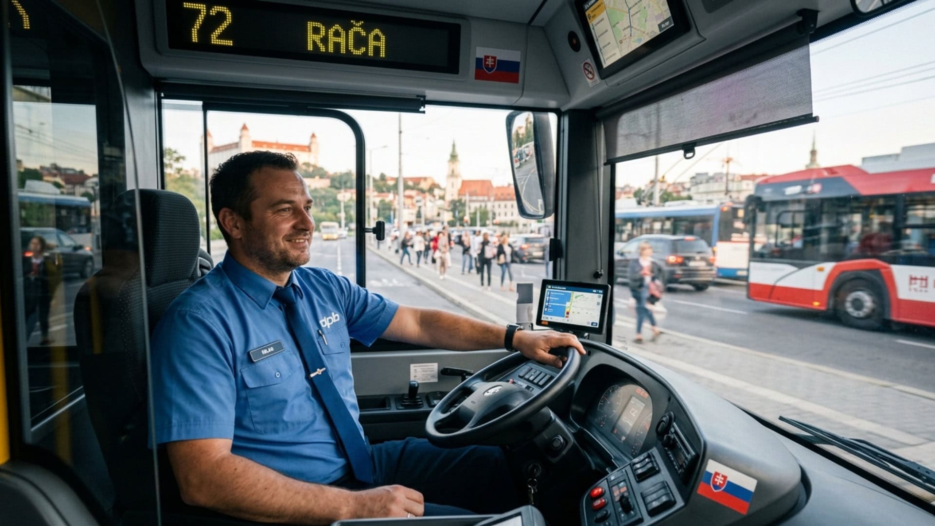 na snimke je vodic autobusu, sofer