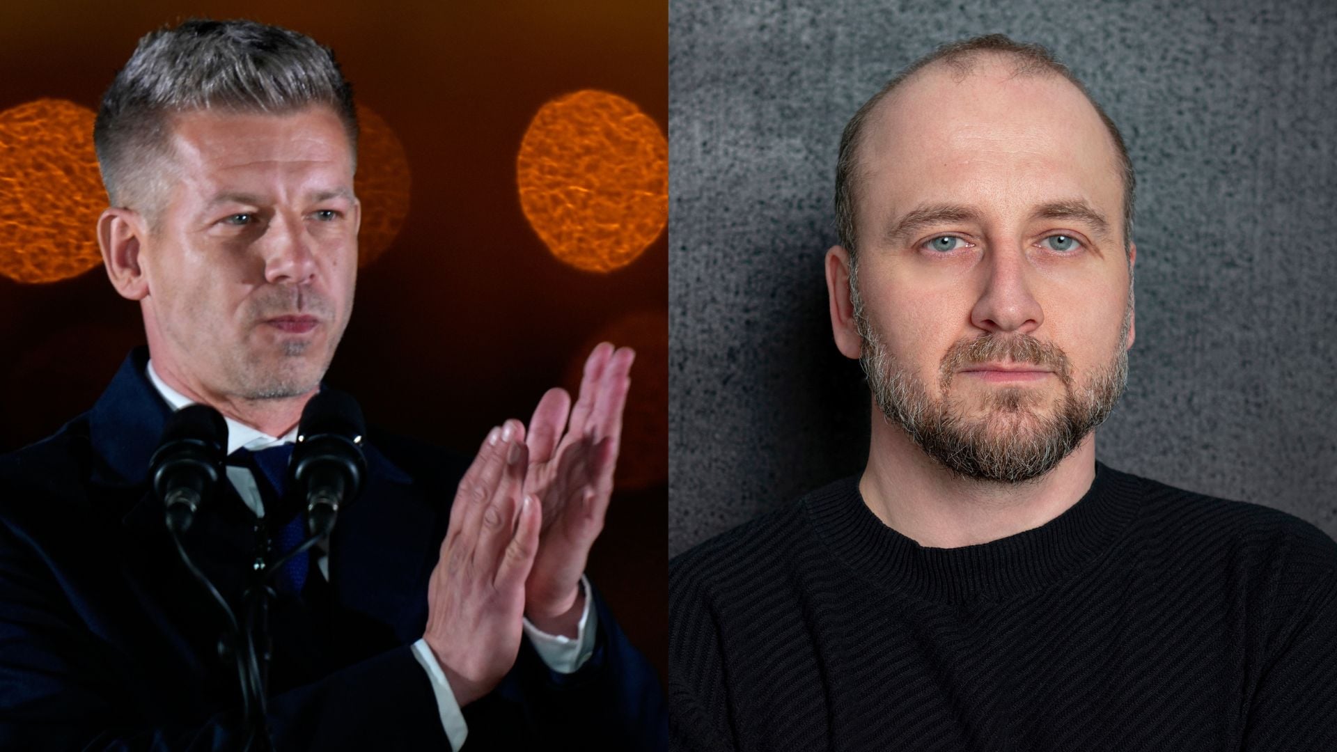 Na snímke Péter Magyar a Róbert Slovák