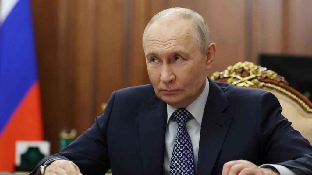 Na snímke je ruský prezident Vladimir Putin