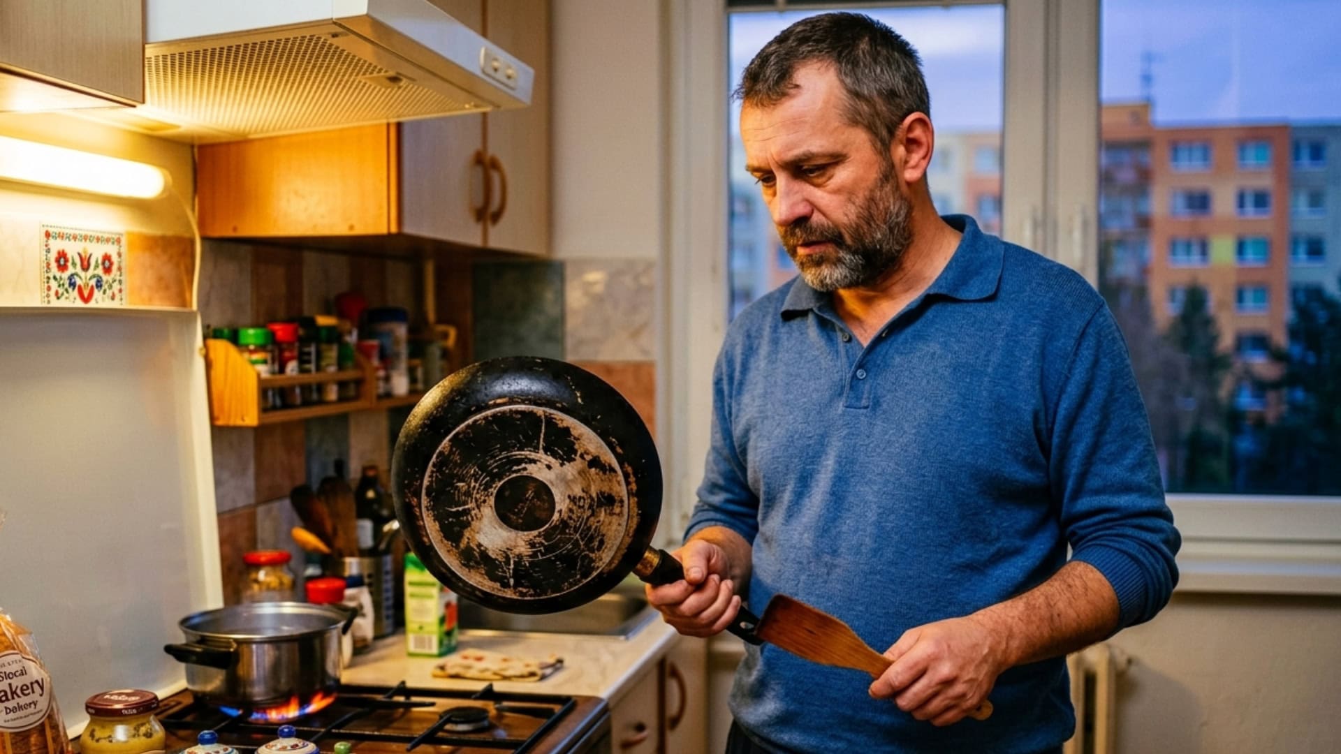 panvica, muž, varenie