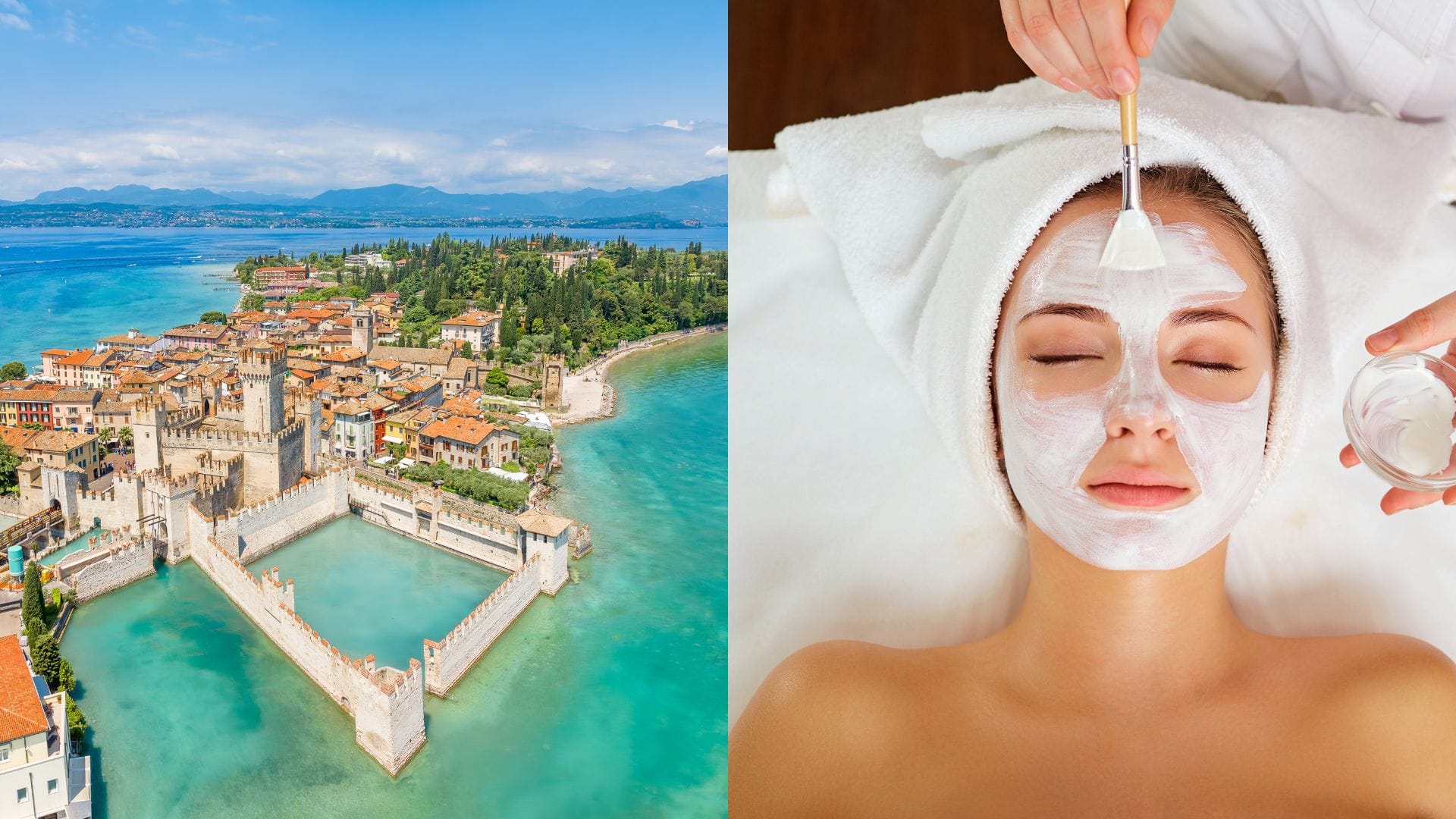 Talianske jazero, infinity bazény a výhľad na hory. Tento wellness patrí medzi TOP na svete