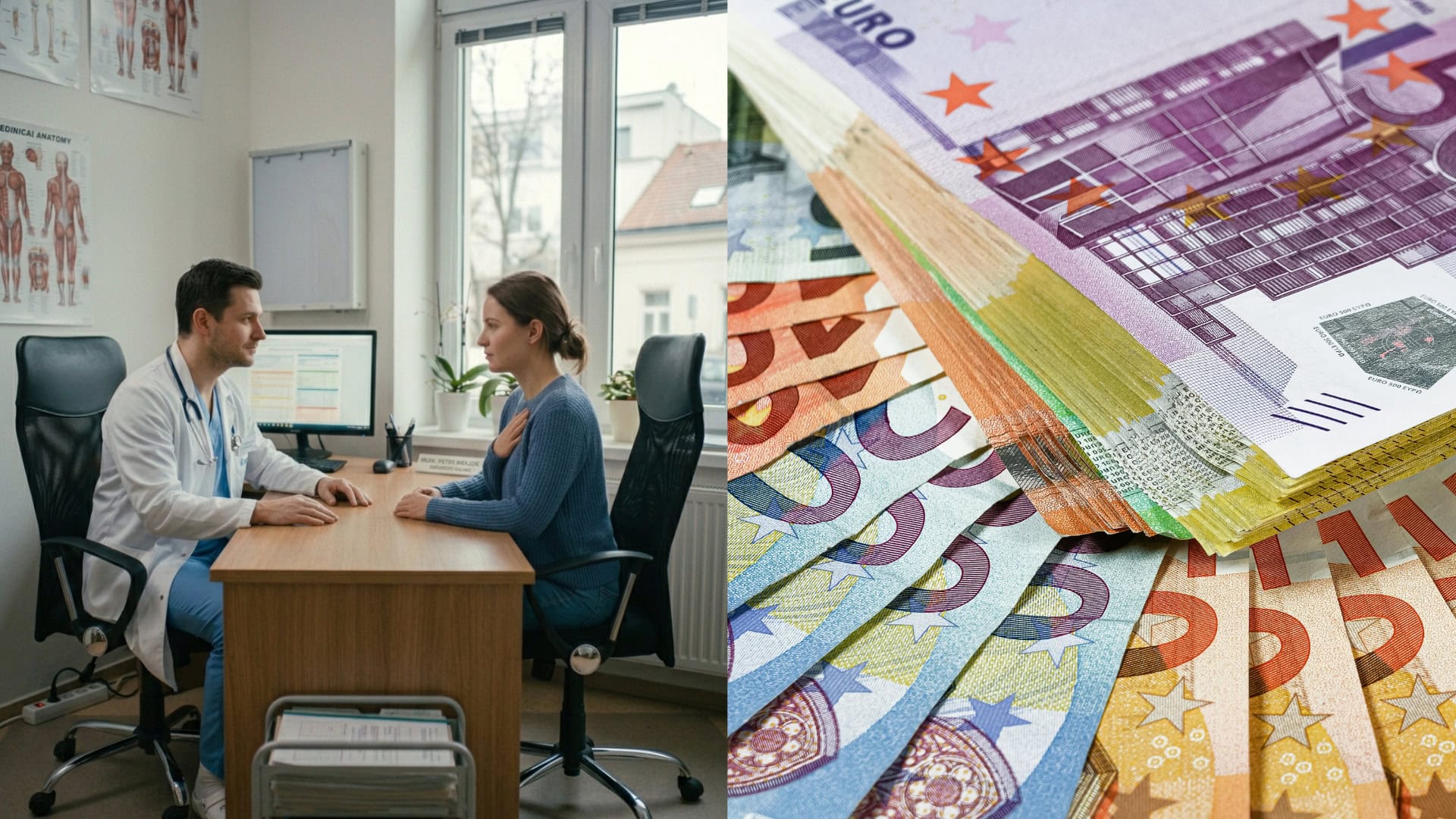 peniaze, poplatky u lekára