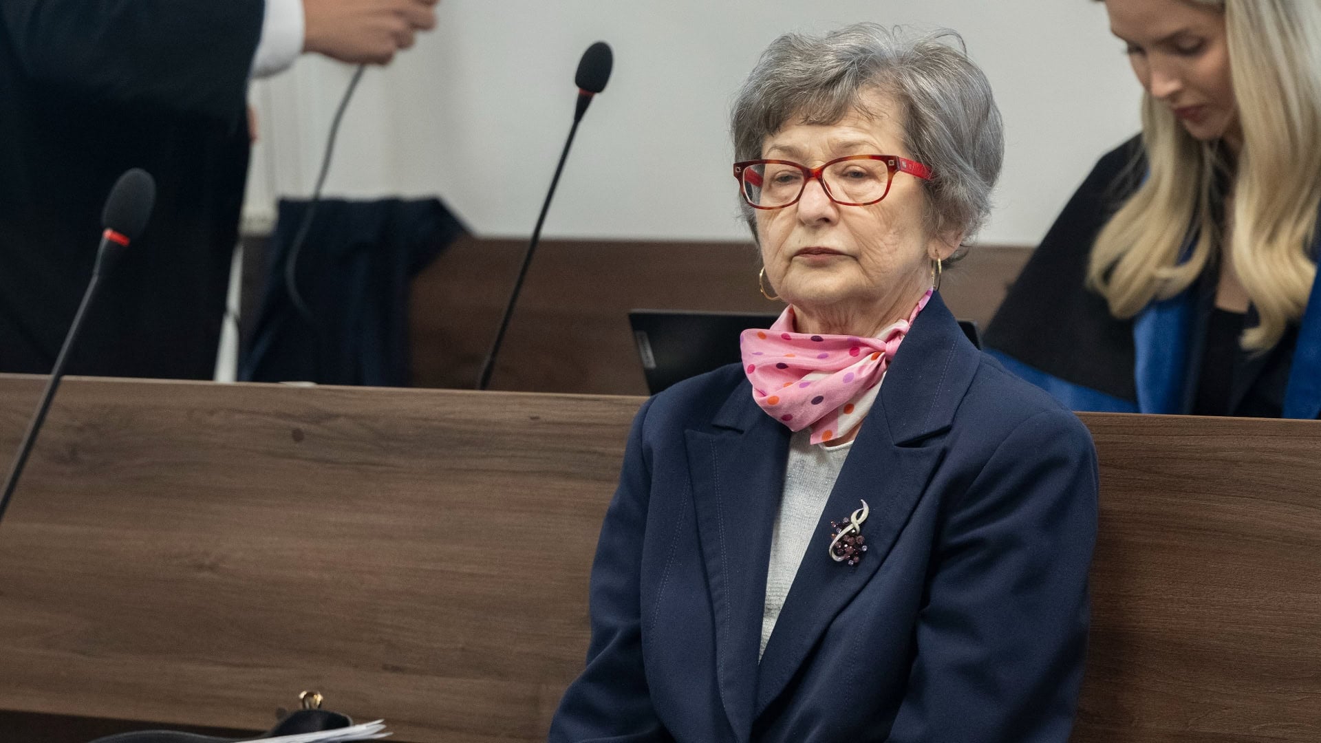 Na snímke Ľubica R. počas súdneho pojednávania na Špecializovanom trestnom súde (ŠTS) v Pezinku 12. apríla 2024.