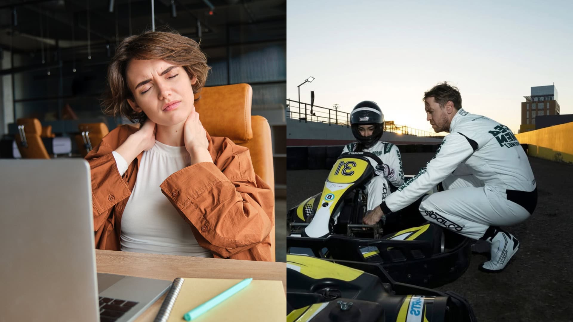 Zatoč s bolesťou krku vďaka trikom z F1: Tieto jednoduché cviky ti pomôžu pri práci za počítačom