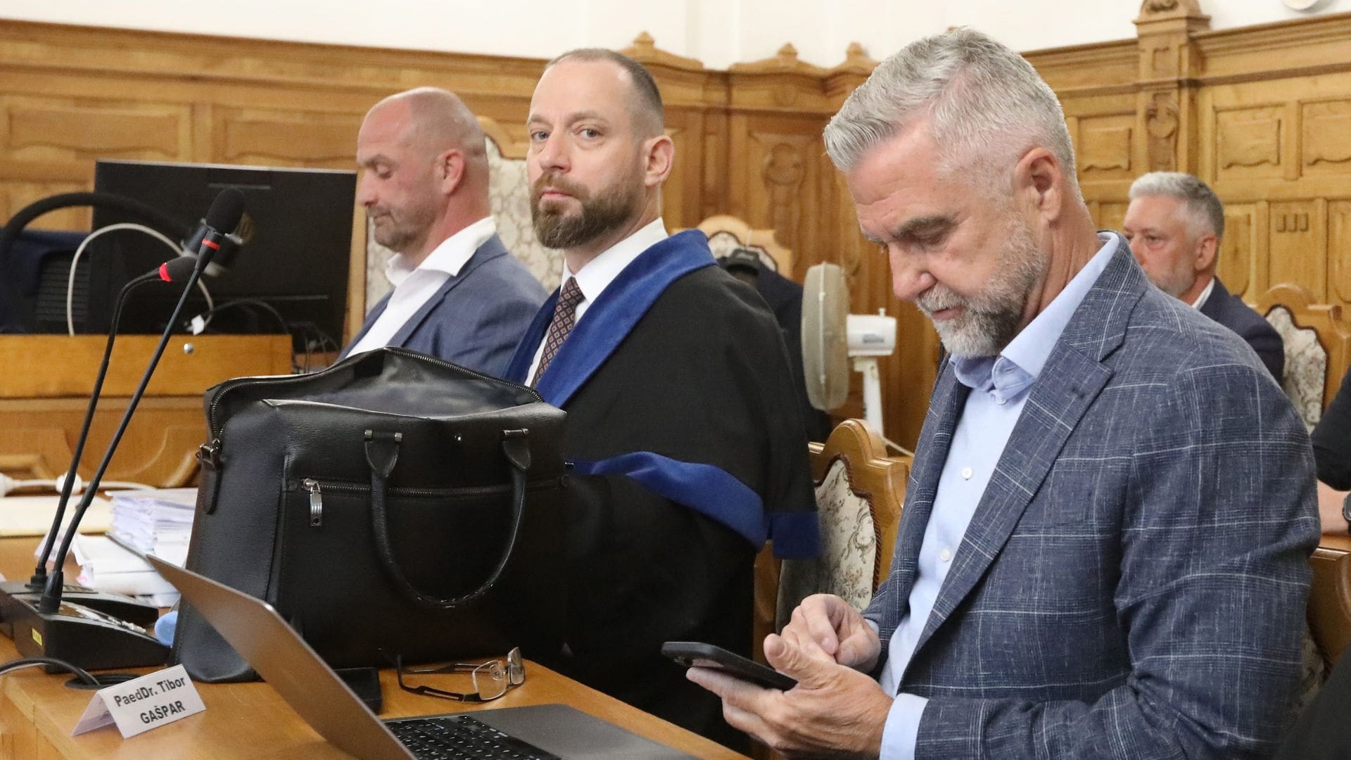 Na snímke Norbert Bödör, Marek Para a Tibor Gašpar