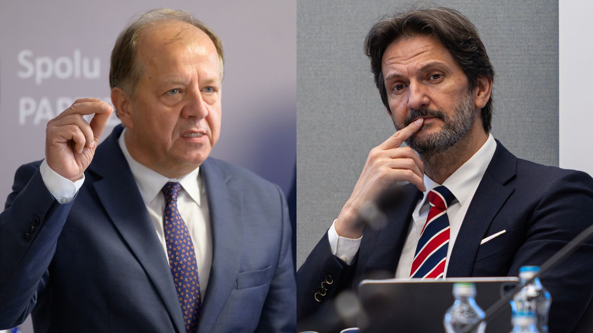 Na snímke primátor Trenčína Richard Rybníček a minister obrany Robert Kaliňák.