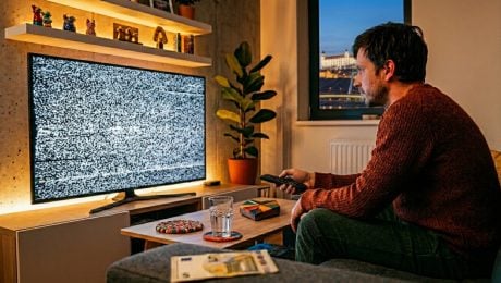pirátska TV, TV, muž