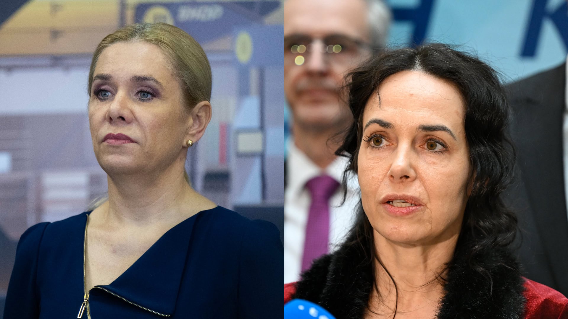 Na snímke ministerka hospodárstva SR Denisa Saková a europoslankyňa za KDH Miriam Lexmann.