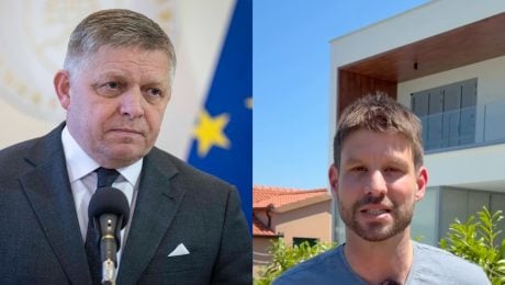 Na snímke Fico a Šimečka.