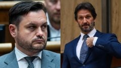 Na snímke Peter Stachura a Robert Kaliňák.