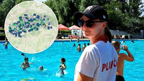 kúpaliská, mapa Slovenska