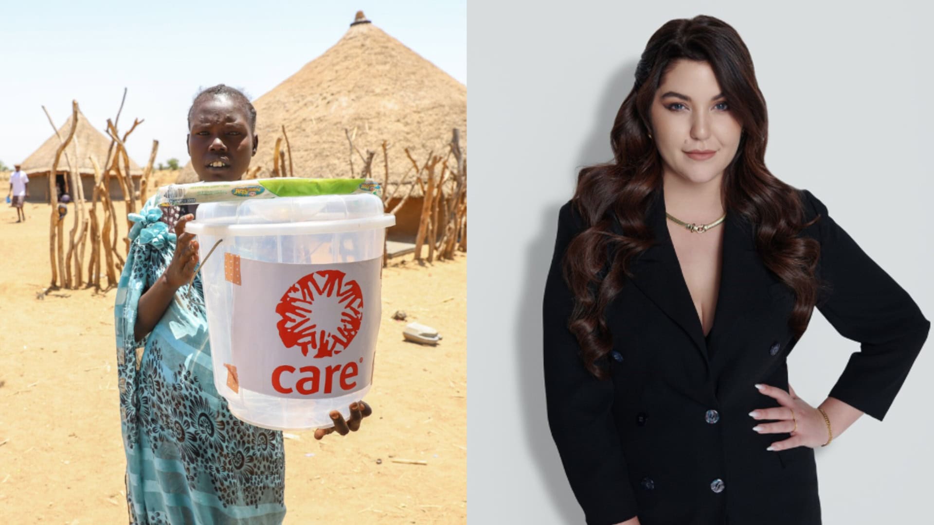 Na snímkach žena z Gazy a Celeste Buckingham