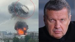 Explózia v Moskve urvala obrie veko ropnej nádrže. Solovjov vyzval Rusov na sebaobetovanie