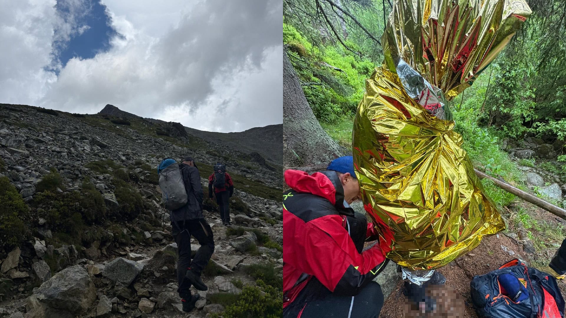záchranná akcia, turistku trafil blesk na Kriváni