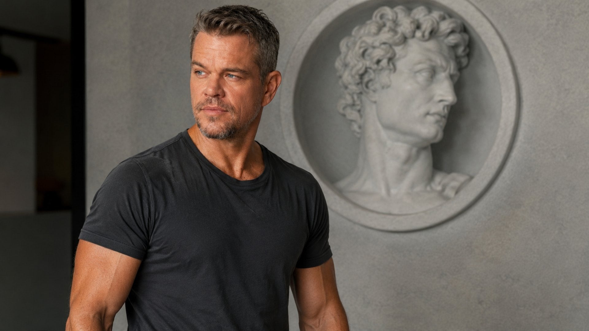 tréning, Matt Damon