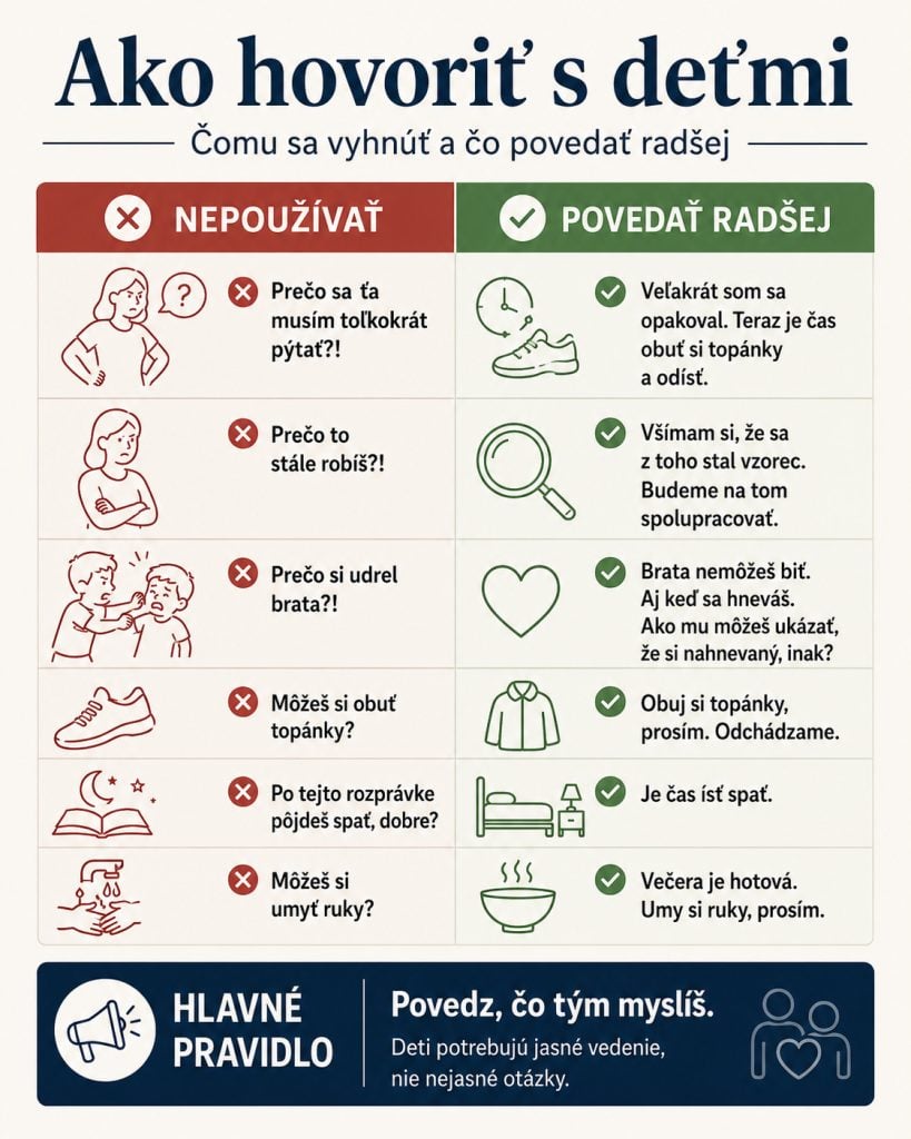 Ako majú rodičia komunikovať s deťmi