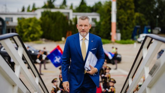 Na snímke Peter Pellegrini na Summite