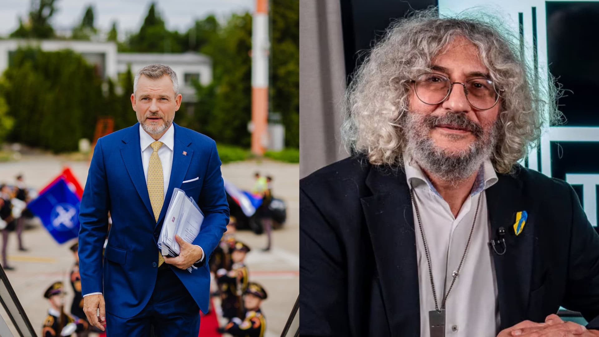 Na snímke Peter Pellegrini a Grigorij Mesežnikov