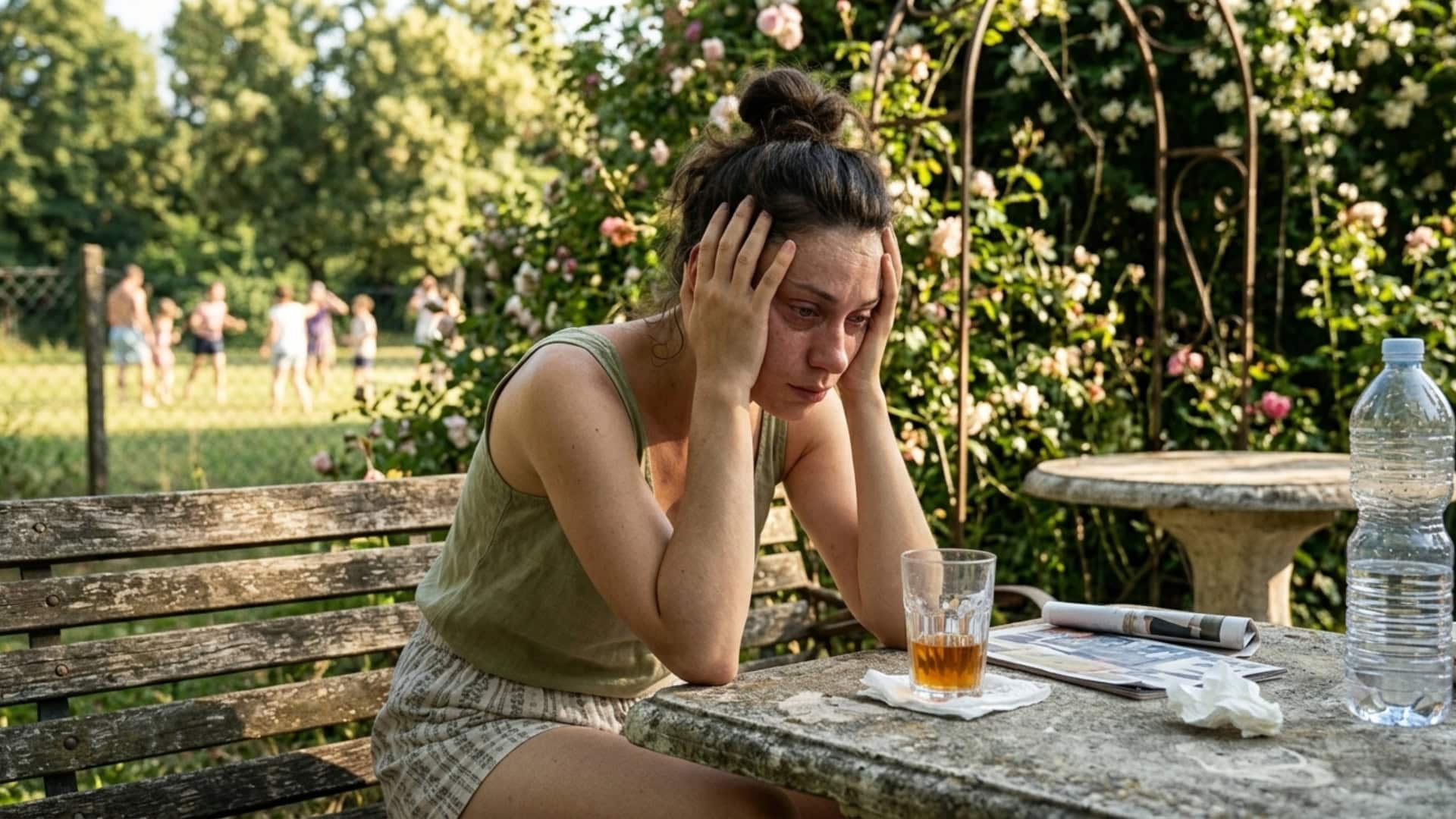 Na snímke žena, ktorá má depresiu