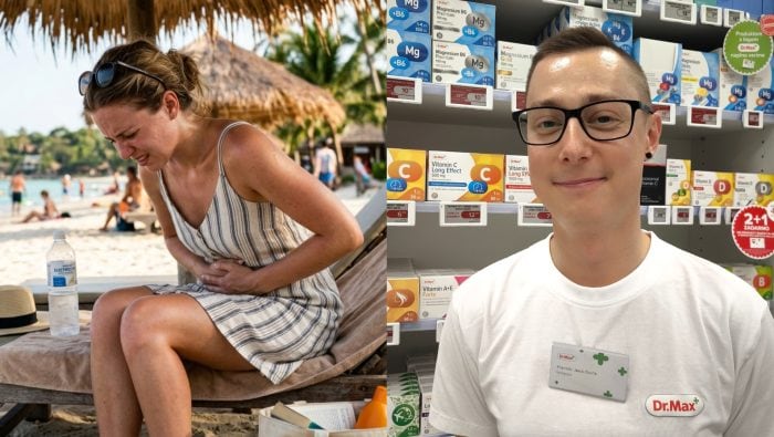 bolesť brucha, hnačky, farmaceut Dr. Max