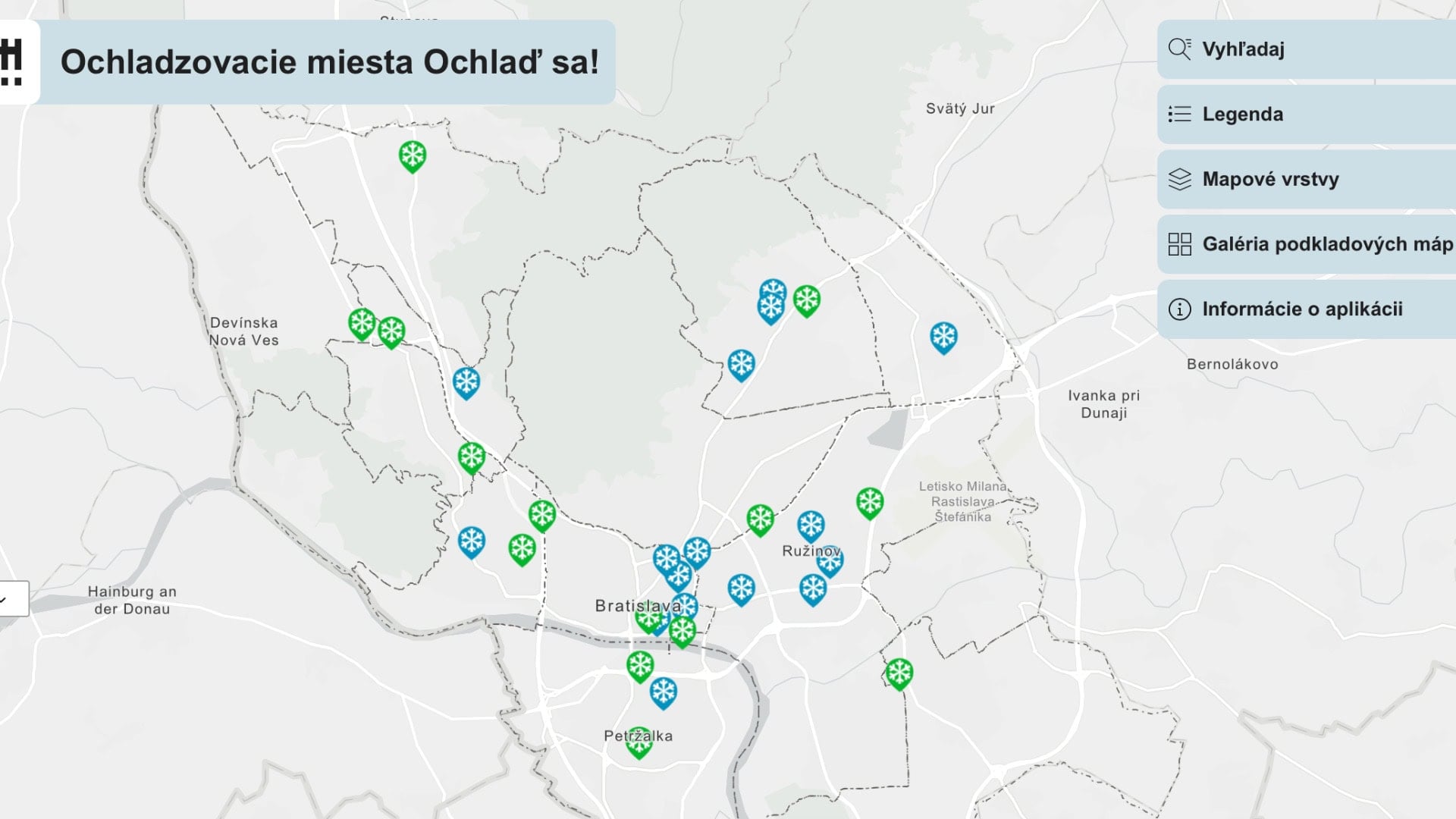 Ochlaď sa mapa