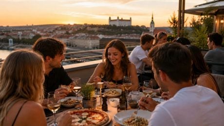 talianske reštaurácie, večera s kamarátmi