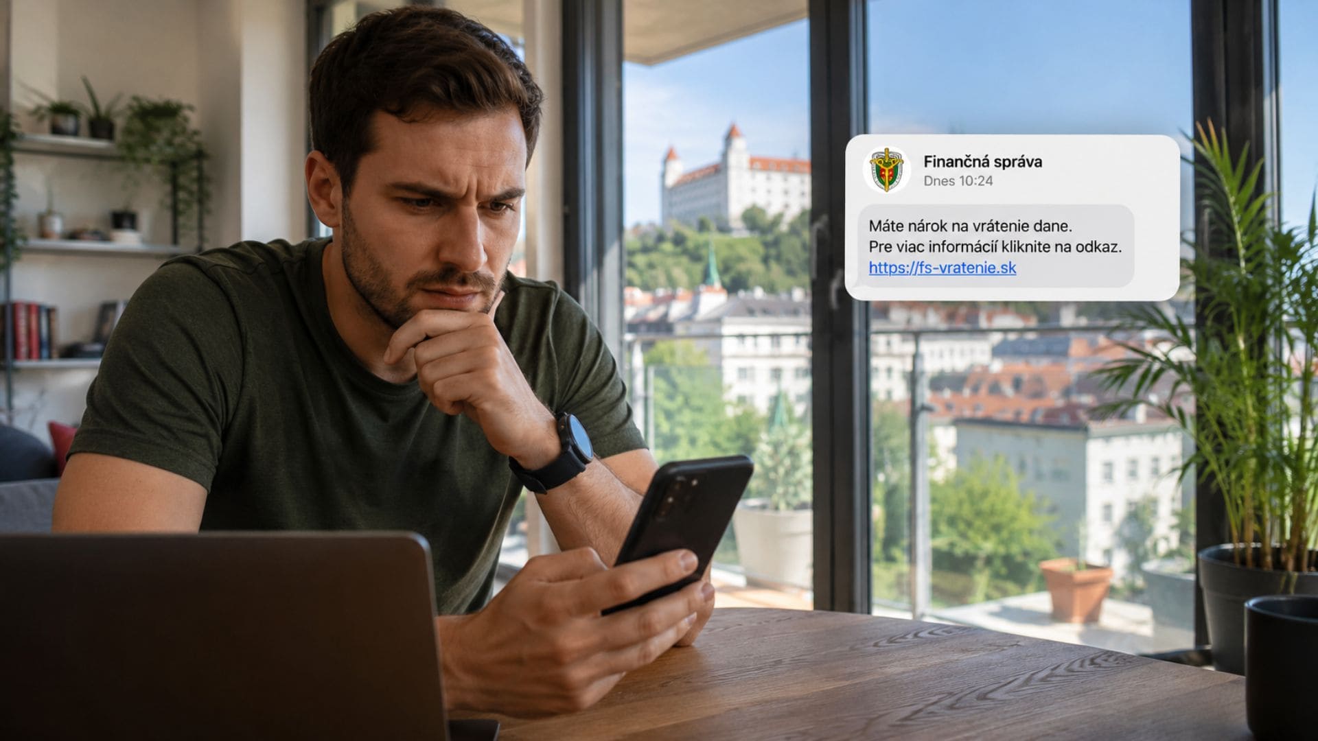 Finančná správa podvodné SMS správy